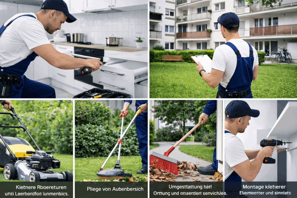 Hausmeisterservice Leistungen: Reparaturen, Außenpflege und Objektbetreuung